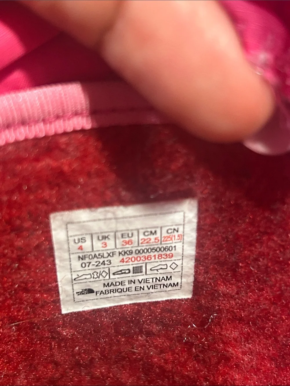 The North Face Kids Waterproof Snow Boots in Burgundy and Pink